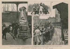 Les chômeurs cherchant du travail aux docks - English School