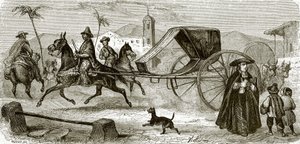 La volante (carrosse de location) de La Havane - English School