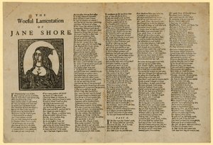 La lamentation douloureuse de Jane Shore - English School