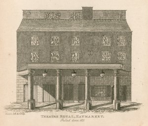Théâtre Royal, Haymarket, Londres, démoli en 1821