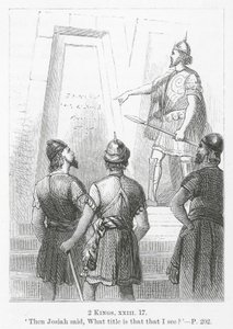 Josias dit : "Quel est ce titre que je vois " (gravure) - English School