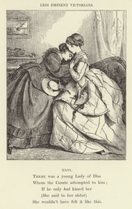 Il y avait une jeune dame de Diss (gravure) - English School