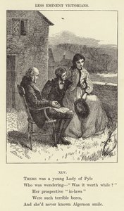 Il y avait une jeune femme de Pyle (gravure)
