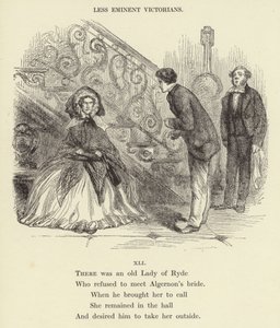 Il y avait une vieille dame de Ryde (gravure) - English School