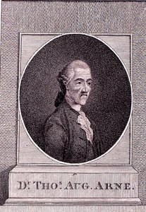 Thomas Augustine Arne (1710-78) - English School