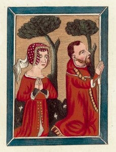 Thomas Beauchamp, comte de Warwick, et Margaret sa femme - English School