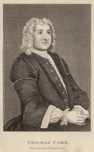 Thomas Carr, exécuté à Tyburn en 1737 - English School