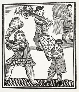 Thomas Hickathrift, illustration de Chap-books du XVIIIe siècle par John Ashton, pub. 1882 - English School