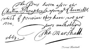 Thomas Marshall - English School