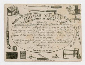 Thomas Martin, carte de visite - English School