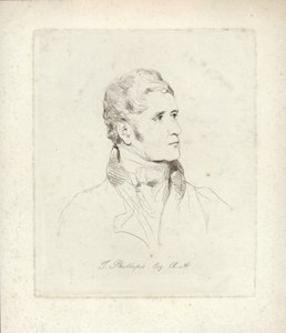 Thomas Phillips, gravure par Mary Dawson Turner - English School