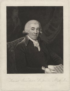 Thomas Saunders Dupuis, vers 1800 (gravure au pointillé) - English School