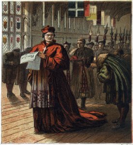 Thomas Wolsey (v.1475-1530), cardinal et homme politique anglais. - English School