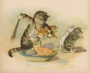 Trois petits chatons ont perdu leurs mitaines - English School