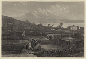 Tibériade et la mer de Galilée (gravure) - English School