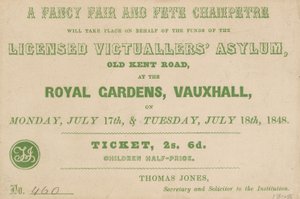 Billet pour une Fancy Fair et Fête Champêtre aux jardins royaux, Vauxhall, Londres - English School