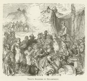 Les soldats de Tilly en campement - English School