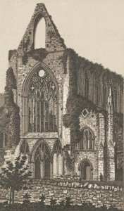 Abbaye de Tintern, façade ouest - English School