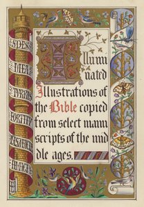 Illustration de page de titre pour Illustrations illuminées de la Bible - English School