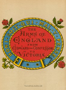 Page de titre pour les Armes Nationales - English School