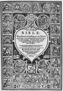 Page de titre de la traduction anglaise de la Bible de Genève, 1614