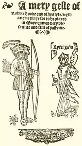 Page de titre de A Mery Geste of Robyn Hood, 1550 - English School