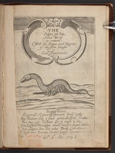 Page de titre de Les Âges du péché, ou, La naissance et la croissance du péché - English School
