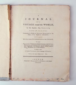 Page de titre de A Journal of a Voyage Around the World in His Majesty