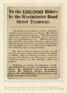 Aux 130 000 passagers du tramway de Westminster Road Street - English School