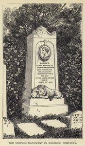 Monument de Tom Spring au cimetière de Norwood - English School