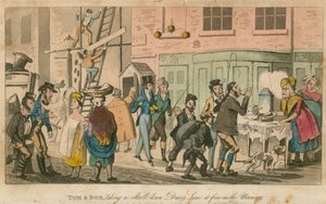 Tom et Bob se promenant dans Drury Lane à cinq heures du matin - English School