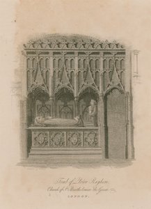 Tombe du prieur Rayhere, église de St Bartholomew le Grand, Smithfield - English School