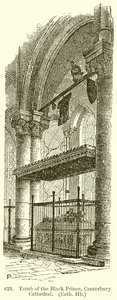 Tombe du Prince Noir, Cathédrale de Canterbury