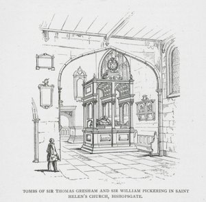 Tombes de Sir Thomas Gresham et Sir William Pickering dans l