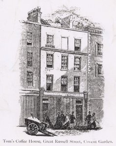Toms Coffee House, Great Russell Street, Covent Garden - English School