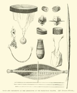 Outils et ornements des aborigènes des îles Marquises, d