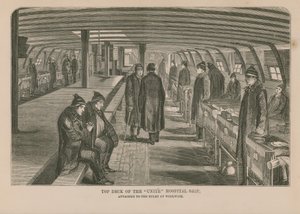 Pont supérieur du navire-hôpital Unite - English School