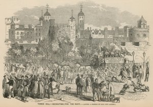 Tower Hill, Londres : recrutement pour la marine - English School