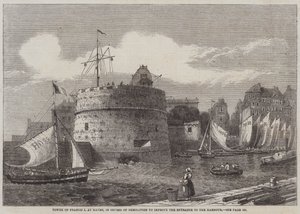 Tour de François Ier au Havre, en cours de démolition pour améliorer l