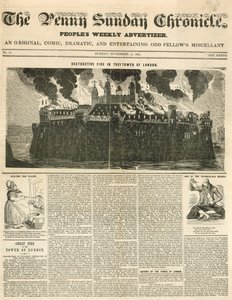 Incendie de la tour de Londres, 1841 - English School