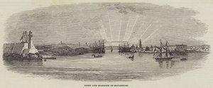 Ville et port de La Havane (gravure) - English School