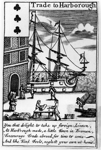 Commerce à Harborough, carte à jouer anglaise