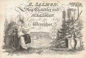 Carte de visite, B Salmon - English School