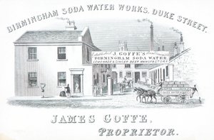 Carte de visite, Birmingham Soda Water Works - English School