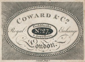 Carte de visite de Coward & Co - English School