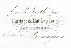 Carte de visite, E P North - English School