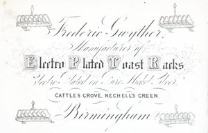 Carte de visite, Frederic Gwyther - English School
