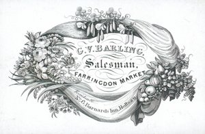 Carte de visite de G V Barling - English School