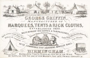 Carte de visite, George Griffin - English School