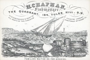 Carte de visite de H Chapman - English School
